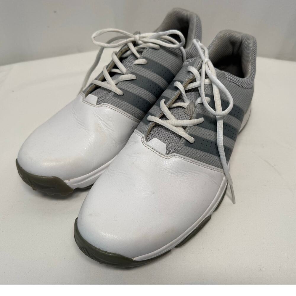 Adidas Traxion Men's Golf Shoes, Style EVG791003, White/Gray, Size 13 Excellent